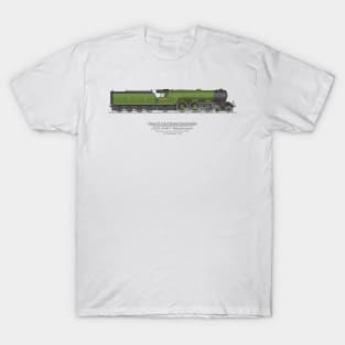 Flying Scotsman 1934 Speed Record 100 MPH (Color) T-Shirt